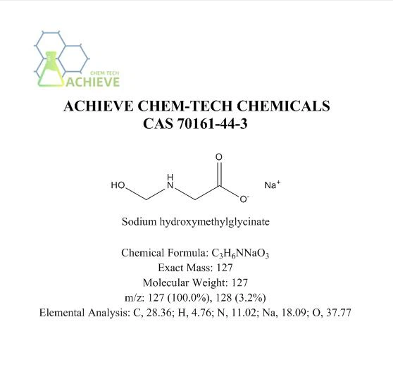 Sodium N-(hydroxymethyl)glycinate CAS 70161-44-3
