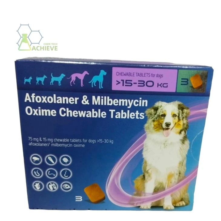 Afoxolaner와 Milbemycin Oxime Chewable 정제에서 두 가지 활성 성분이 작용하는 방식