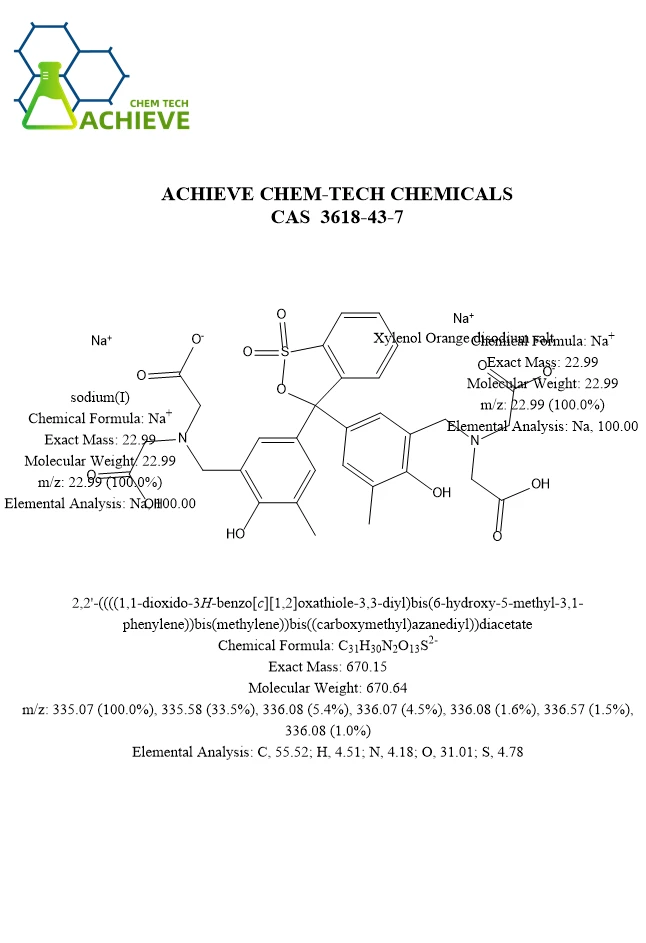 Xylenol Orange disodium salt CAS 3618-3-7 | Shaanxi BLOOM Tech Co., Ltd Xylenol Orange disodium salt CAS 3618-3-7 | Shaanxi BLOOM Tech Co., Ltd