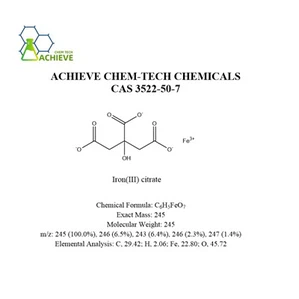 철 (III) 구연산염 CAS 3522-50-7